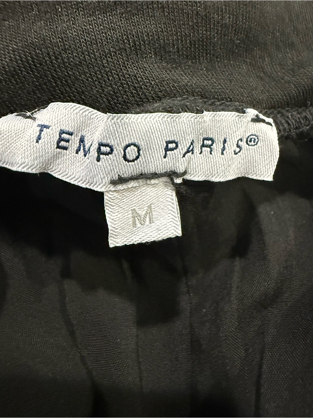 Tempo Paris Silk Lined Pants Black Side Slits Women’s Size M Resort Wear Boho - Picture 8 of 10